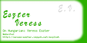 eszter veress business card